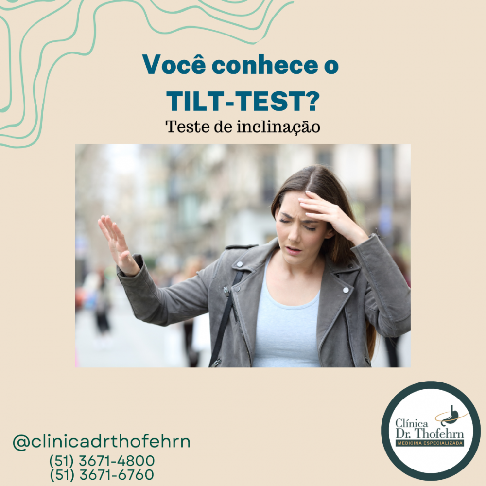 Como é feito o Tilt Test? 